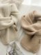 Petite écharpe polyvalente de style coréen haut de gamme pour femmes en automne et en hiver, écharpe en imitation cachemire tricotée douce et cireuse, nouvelle tendance 2025