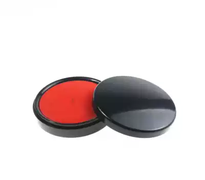 Deli 9870 seconds dry printing table quick-drying seal oil fingerprint press handprint pad diameter 80 round official seal ink oil