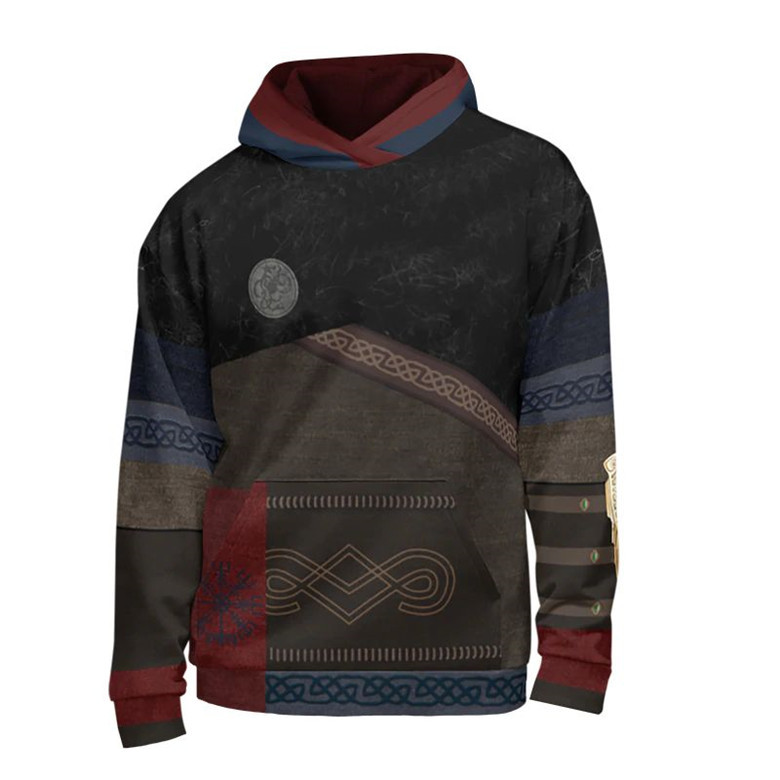 In Stock Ubi Original Game Merchandise Assassin's Creed Hall of Valor Eivor Hoodie Sweatshirt