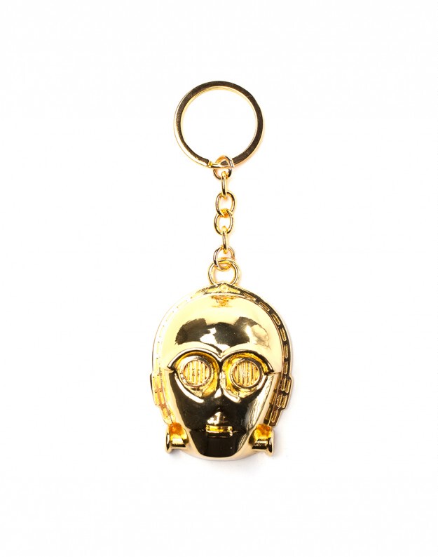 In Stock Bioworld Original Movie and Television Merchandise Star Wars C3Po Metal Keychain Keyring In Stock Bioworld Original Movie and Television Merchandise Star Wars C3Po Metal Keychain Keyring