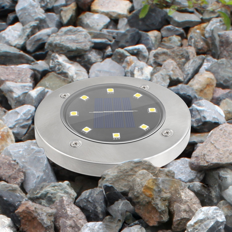 New solar buried lamp stainless steel outdoor rain and buried lamp lawn plug lamp lamp garden villa courtyard lamp