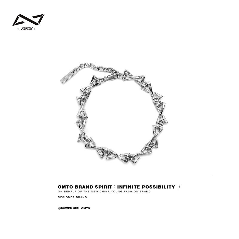 omto Liu Yaowen with the same couple bracelet male ins niche original design female tide new titanium steel best friend jewelry