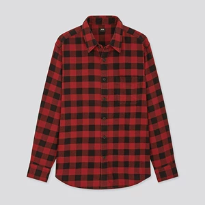 Мужская французская бархатная рубашка (с длинным рукавом) 431478 Uniqlo uniqlo