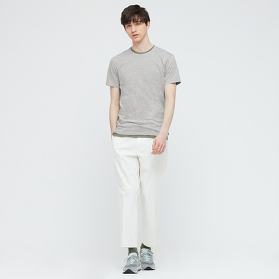 Uniqlo Мужская/Женская Файлендная круглая шея T -Fore (короткие рукава) 433025 Uniqlo