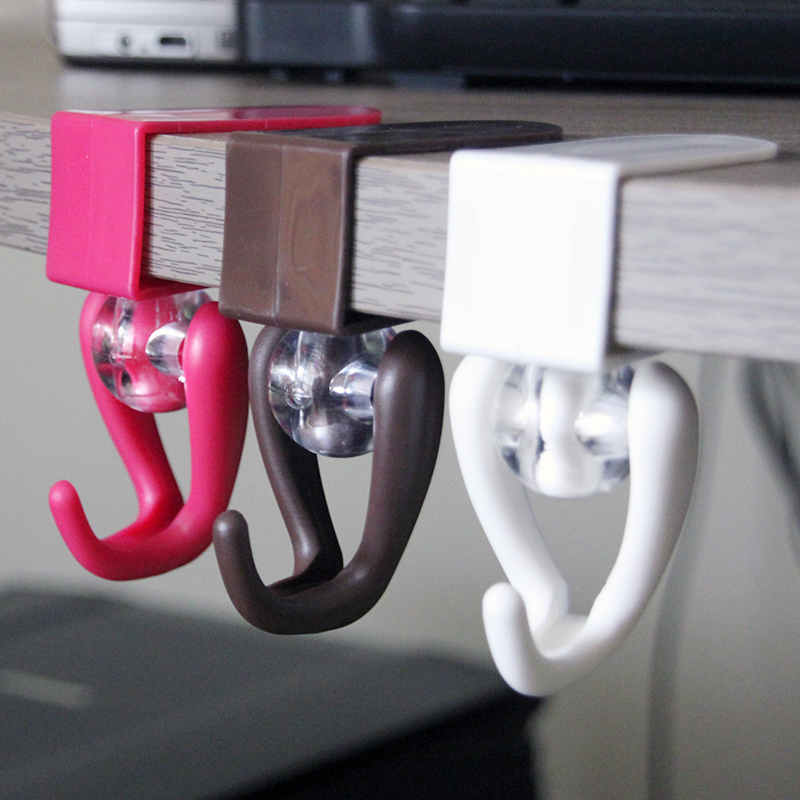 Japanese imported door rear adhesive hook nail-free hole creative adhesive hook plastic drawer seam adhesive hook 2 door adhesive hook