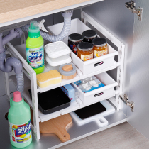  Japan imported pool storage rack Kitchen sink under the pool cabinet finishing rack space-saving storage rack