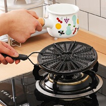  Household gas stove heat conduction plate Enamel enamel pot Glass pot casserole anti-burning black gas stove with small pot heating plate