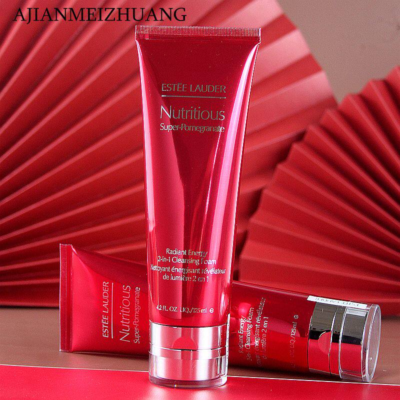 Estee Lauder Facial Cleanser Pomegranate Foaming Facial Cleanser Moisturizing Deep Cleansing Mask Dual Use