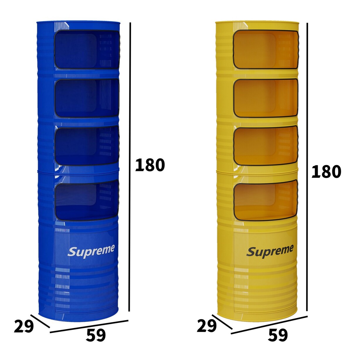 商用置物架/陈列架/储物架 工业风油桶造型创意墙上落地手办乐高样品展示储置物陈列酒柜架子 Other home