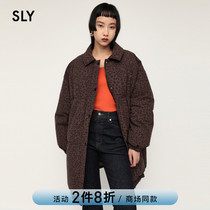 SLY2021 winter New Japanese doll collar BAO WEN medium long puff pattern down jacket female 038EAH30-0950