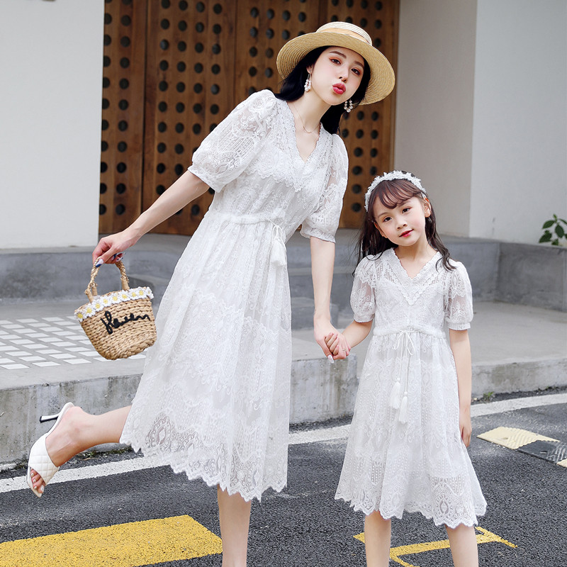 Pro-Sub-Fashion Western dress superfairy princess dress 2022 New wave fashion Mother's dress Lace Dress Foreign Pie