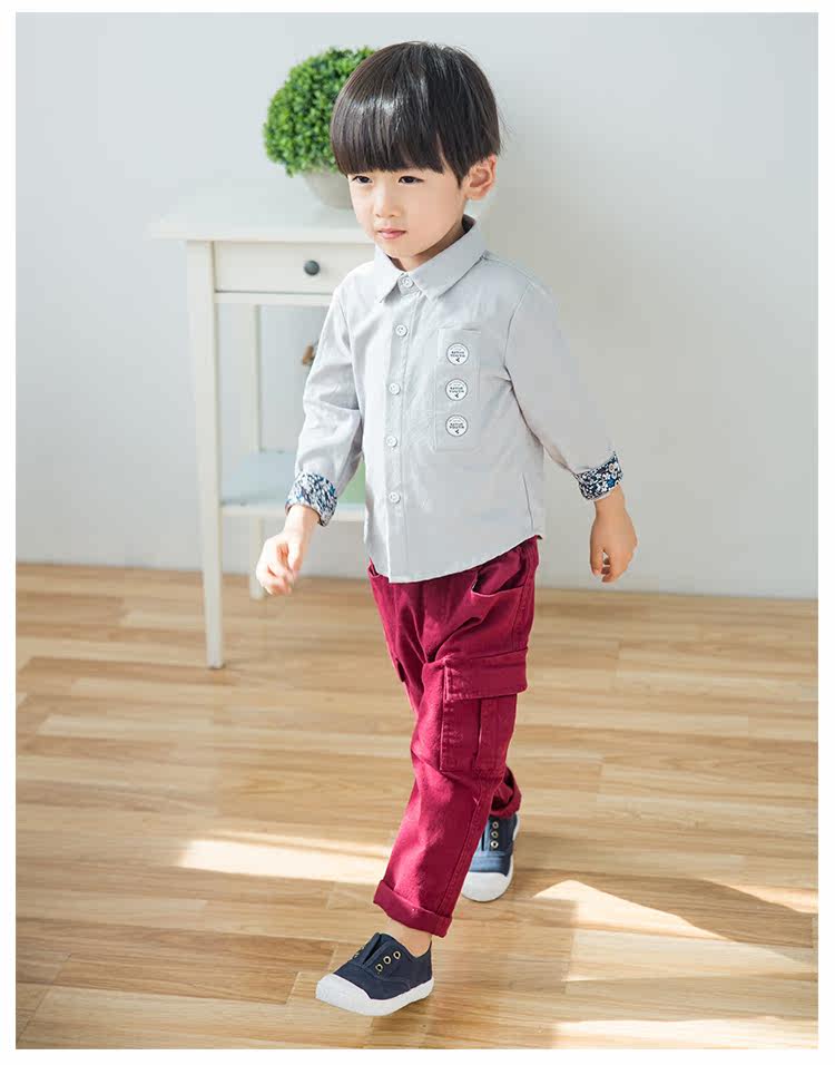 Chemise garcon à manche longue - Ref 2075866 Image 15