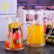 Fruit teacup transparent lead-free glass cup cold drink cup drink cup with household juice pot large large capacity