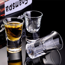 Household bullet Cup white glass Set 6 small wine glass wine cup transparent 12 wine set Beer set