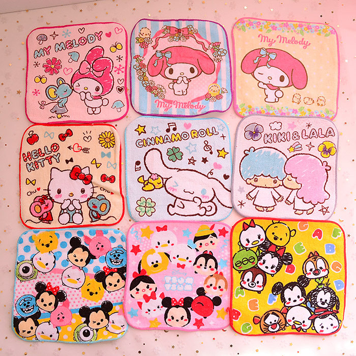 Beauty Letti jade Gui Dog TSUM Twin Neutron Stars Cartoon Mini small fang towel Baby handkerchief Kindergarten Polished