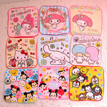 Melody Laurel dog TSUM Gemini cartoon mini square towel Baby handkerchief kindergarten hand rub
