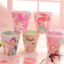 Mermaid three-eyed baby Gemini Melody Plastic melamine resin cup Toothbrush cup Water cup Mouthwash cup