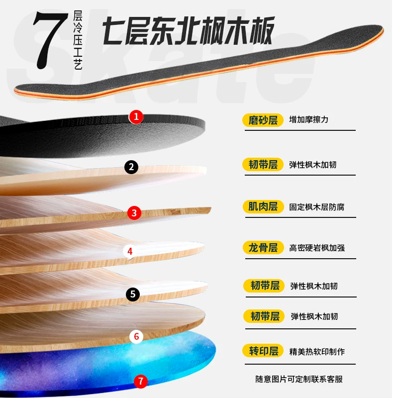 Strawberry, professional skateboard for beginners, scooter for children and adults on four wheels, for teenagers