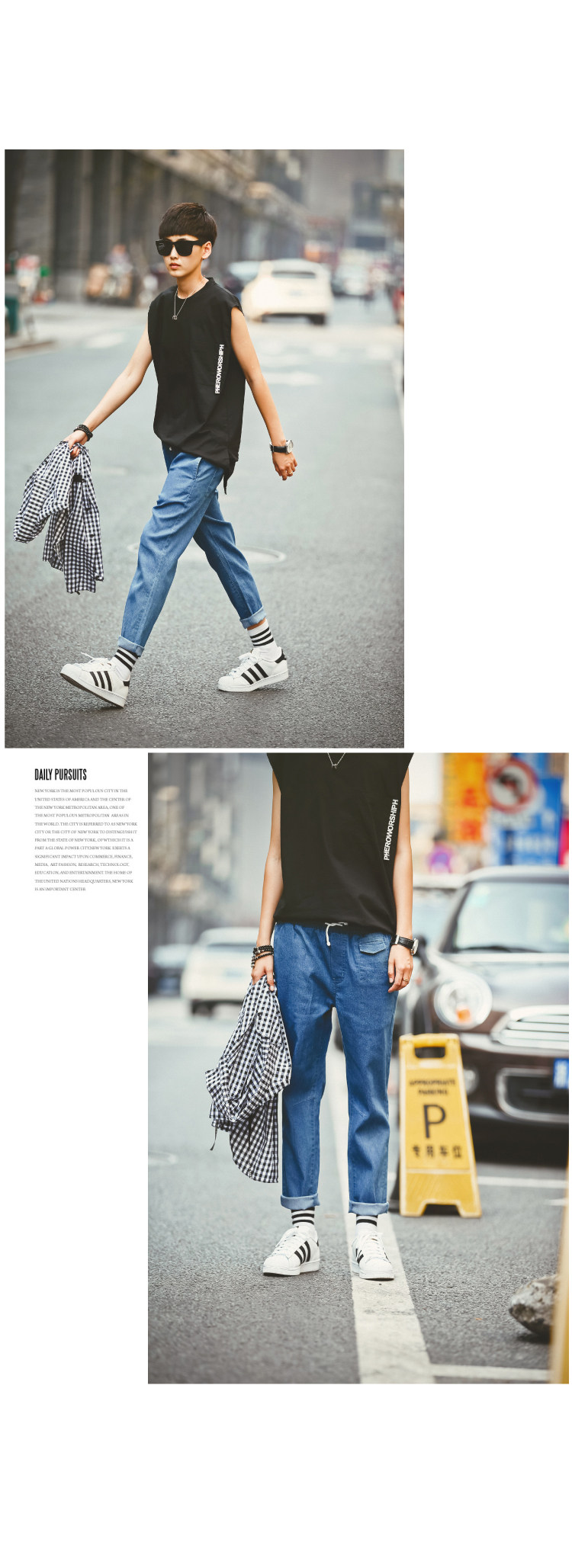 Jeans pour jeunesse en coton - Ref 1463674 Image 9
