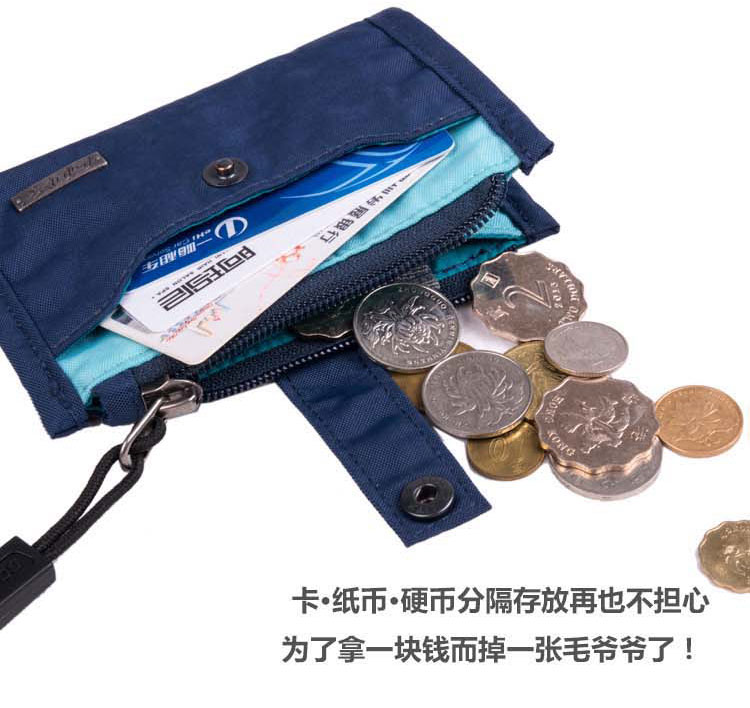 Gox mini coin purse ladies gói thẻ đồng xu túi túi chìa khóa của nam giới ví đa chức năng nylon chủ thẻ ID bóp