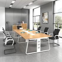 Chengdu Office Furniture Conference Table Long Table Brief Modern Rectangular Table Staff Training Negotiation Table And Chairs Combination
