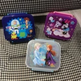 [『Ai美美』超美的野餐盒！ 冰雪2 小老鼠 闪粉 分隔便当盒饭盒]