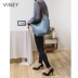 Viney bucket bag túi lớn túi nữ 2020 túi xách da kiểu tây mới túi đeo vai nữ lưới đơn giản màu đỏ - Túi xách nữ