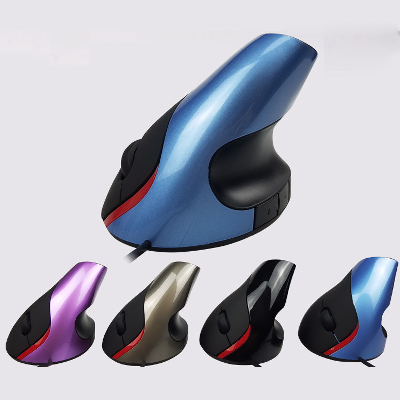 Creative Fashion Healthy Wired Vertical Slip Rat Computer Office Home Standing Body Ergonomics Slide Mouse Cable USB