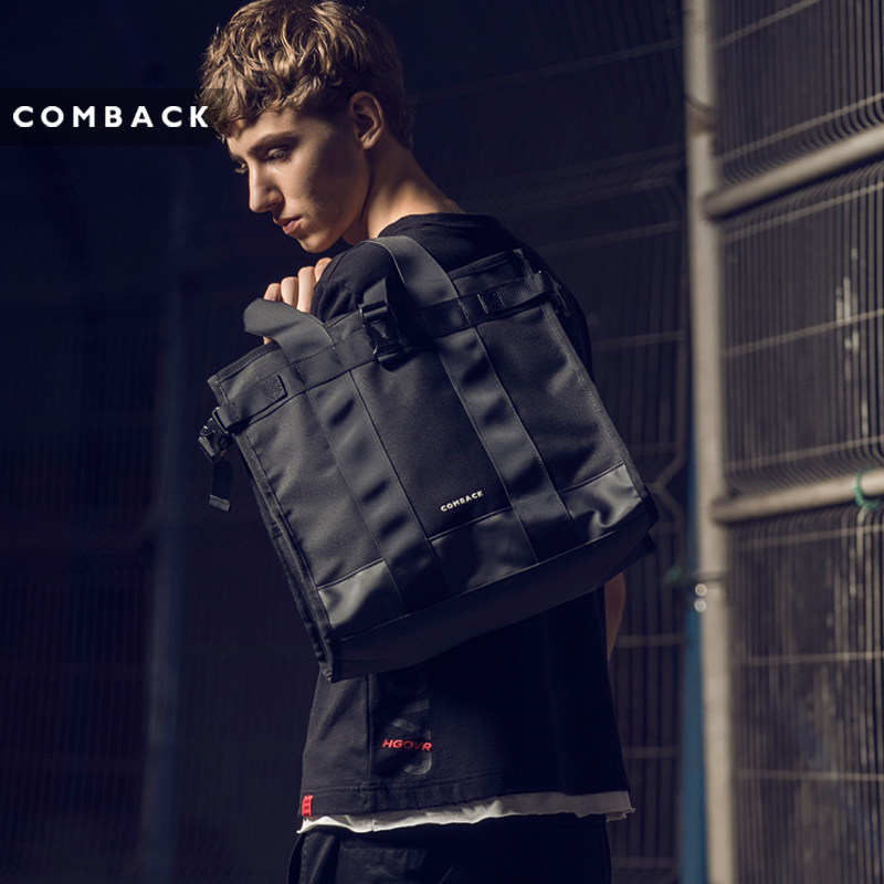 COMBACK Anti Splash Water Trend Handbag Black Men Leisure Sports BAG HIGH STREET