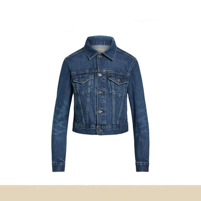 H37【Premium Quality】Men's and Women's Denim Jackets, Basic Solid Color Stylish and Fashionable Denim Clothing for Spring and Autumn H37【Premium Quality】Men's and Women's Denim Jackets, Basic Solid Color Stylish and Fashionable Denim Clothing for Spring and Autumn