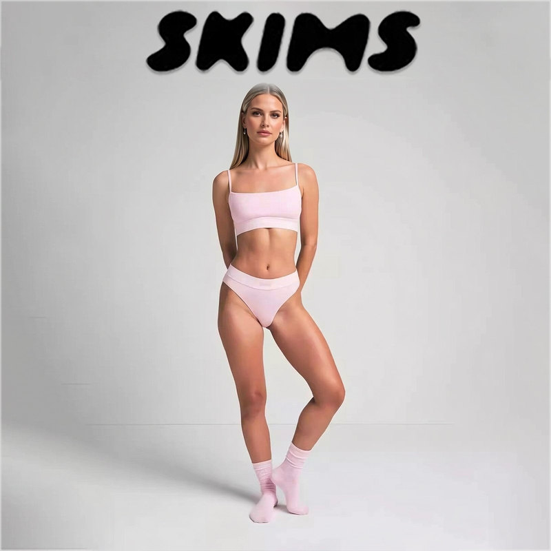 【Authentic Product】Skims Cotton Rib Cotton Ribbed Underwear Bra Short Versatile Camisole Tank Top 【Authentic Product】Skims Cotton Rib Cotton Ribbed Underwear Bra Short Versatile Camisole Tank Top
