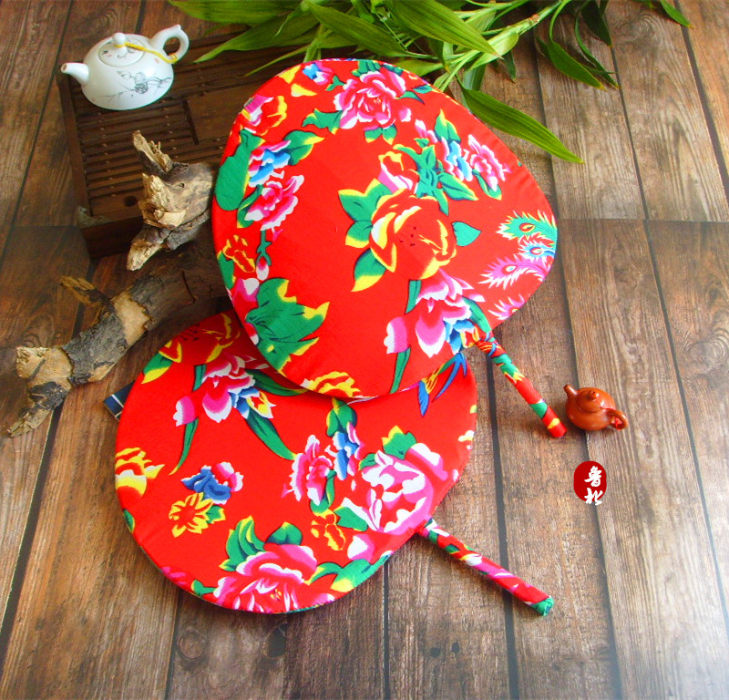 Chinese style Zongye handmade big cattail fan banana pure natural old man performing grass weaving brown leaf Jigong fan sunflower fan