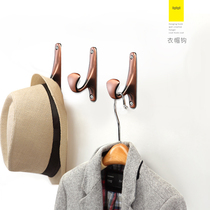 Sofia clothes hook wall Nordic black bedroom clothing hat towels single hook European-style bathroom living-room clothes hanger