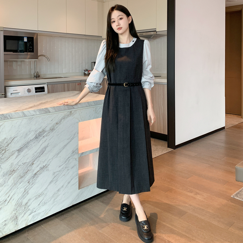 Plus Size Women's Dress, New Autumn Style, Commuter Two-Piece Long-Sleeve Dress, Fashionable, Elegant, High-End, Beautiful Long Dress Plus Size Women's Dress, New Autumn Style, Commuter Two-Piece Long-Sleeve Dress, Fashionable, Elegant, High-End, Beautiful Long Dress
