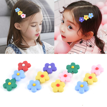 Childrens hair card headdress female Korean Yao Feng small flower clip does not hurt hair duckbill clip little girl bangs clip hairclip