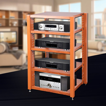 Audio-visual equipment power amplifier cabinet cinema equipment KTV conference room living room power amplifier rack wooden lifting shelf