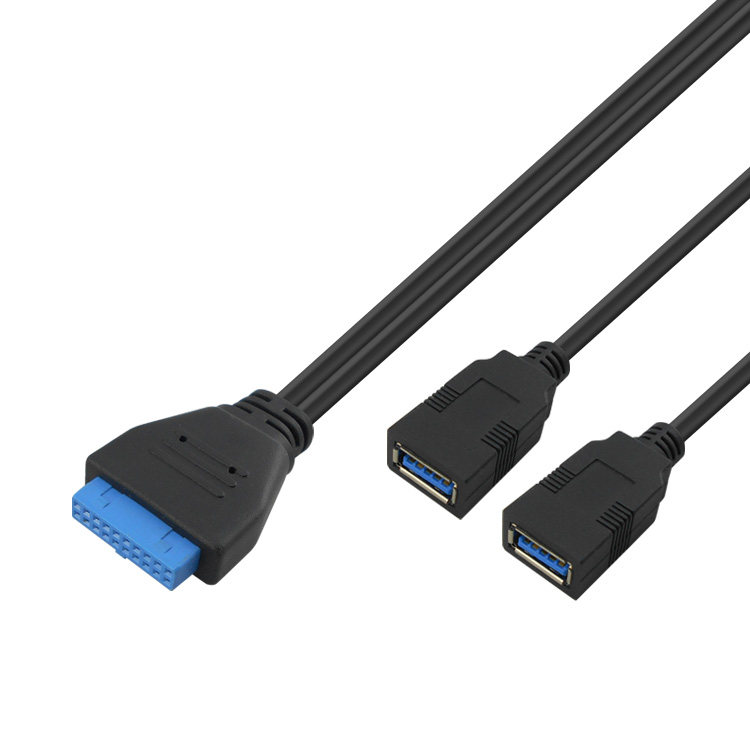 Desktop computer expansion usb3 0 port motherboard 20pin to usb3 0 transfer wiring expansion 2 ports