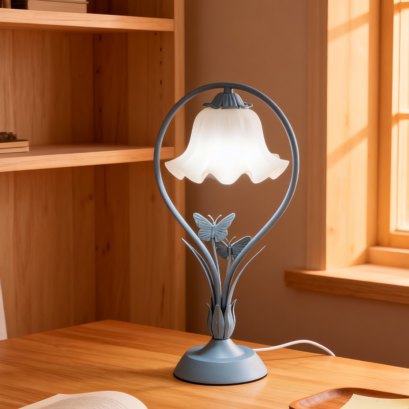 Princess Room Pink Mood Decorative Iron Art Table Lamp Study Room Decorative Lamp Acrylic Lampshade Butterfly-Shaped Table Lamp Princess Room Pink Mood Decorative Iron Art Table Lamp Study Room Decorative Lamp Acrylic Lampshade Butterfly-Shaped Table Lamp
