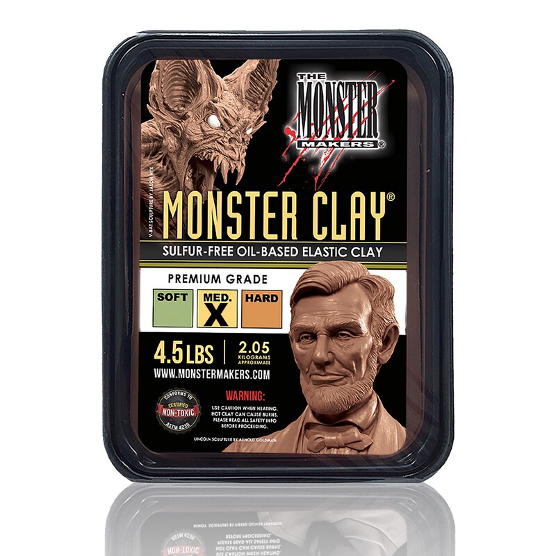 Monster Oil Clay Imported from the United States, Specially Designed for Desulfurization, Hand-Carved Sculptures, Oil Clay Sculptures, and Mold-Making