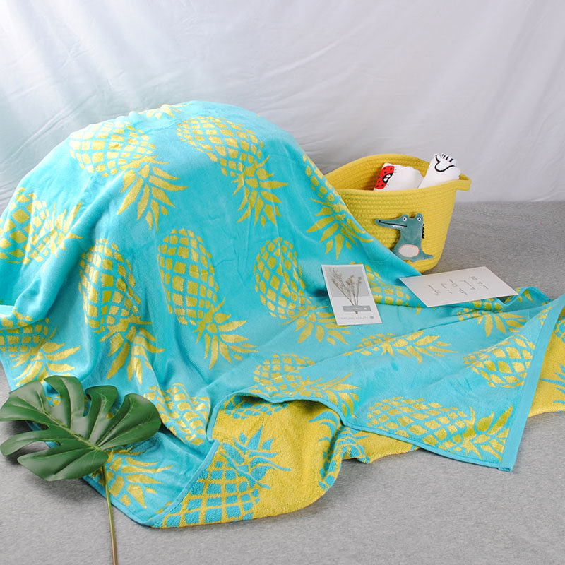 Blemish Foreign Trade Tail Single Cotton Large Bath Towels Bifacial Jacquard Soft Absorbent Pure Cotton Beauty Towel Sofa Towels 90 90 * 180