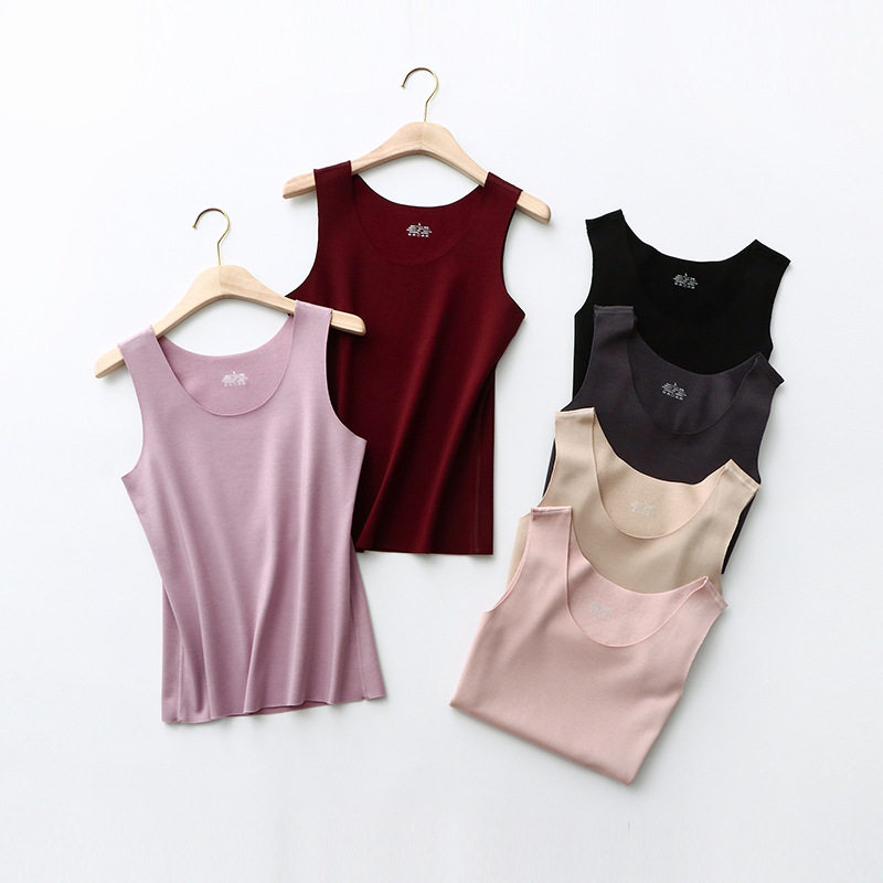 Day-series unscarred warm vest female plus suede thickened autumn and winter large size Develvet fever tight fit in the bottom waistcoat