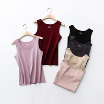 Day-series unscarred warm vest female plus suede thickened autumn winter big code Develvet heating tight fit in bottom waistcoat