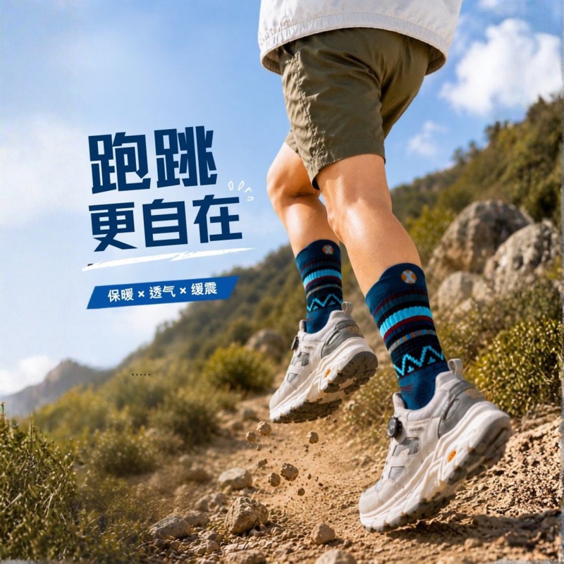 Soxpure【Mountain Wind Wool Socks】Children's Outdoor Hiking and Trail Running Socks, Cushioning Blended Breathable Socks Soxpure【Mountain Wind Wool Socks】Children's Outdoor Hiking and Trail Running Socks, Cushioning Blended Breathable Socks