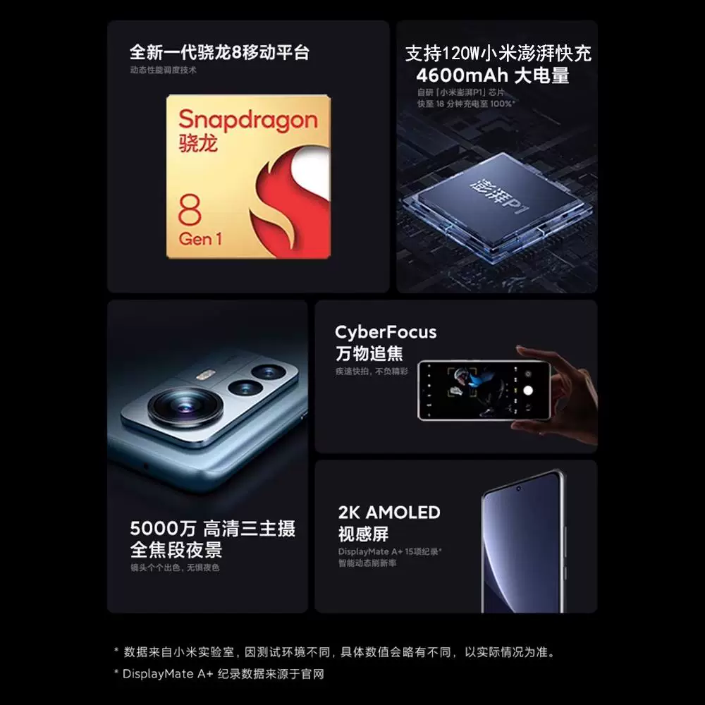 MIUI/ Xiaomi 12 Pro флагман настоящий мобильный телефон большой экран 5G Snapdragon 8+ ультрашерохватный 12X