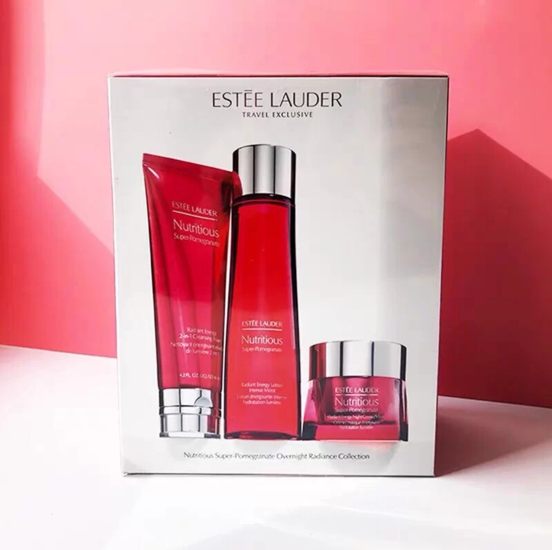 Estee Lauder Red Pomegranate 3-5 Set Day Cream Night Cream Eye Cream Eye Serum Toner Dry Skin Brightening Moisturizing