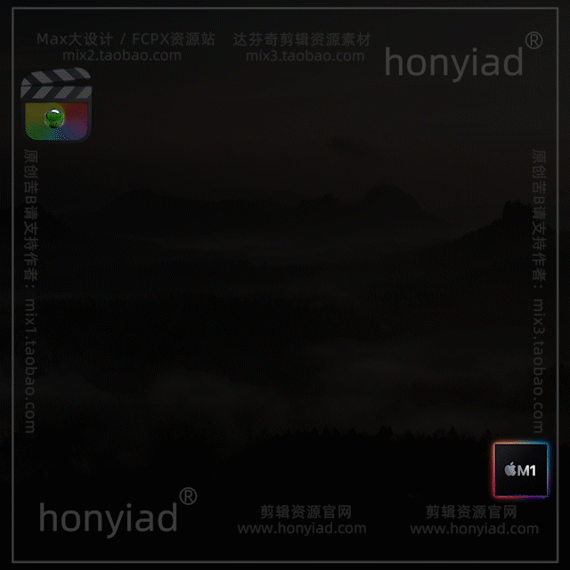 FCPX10.4中式婚礼古风字幕快剪模板高端文字排版纪实标题插件支持M系列与int芯片插图17