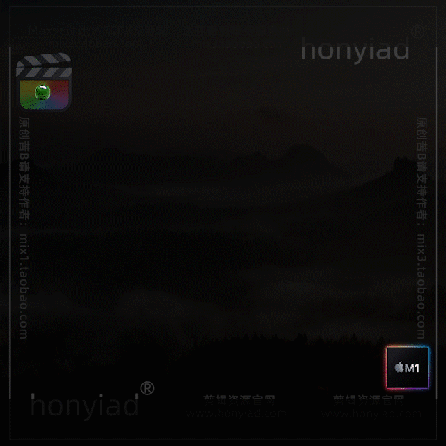 FCPX10.4中式婚礼古风字幕快剪模板高端文字排版纪实标题插件支持M系列与int芯片插图4