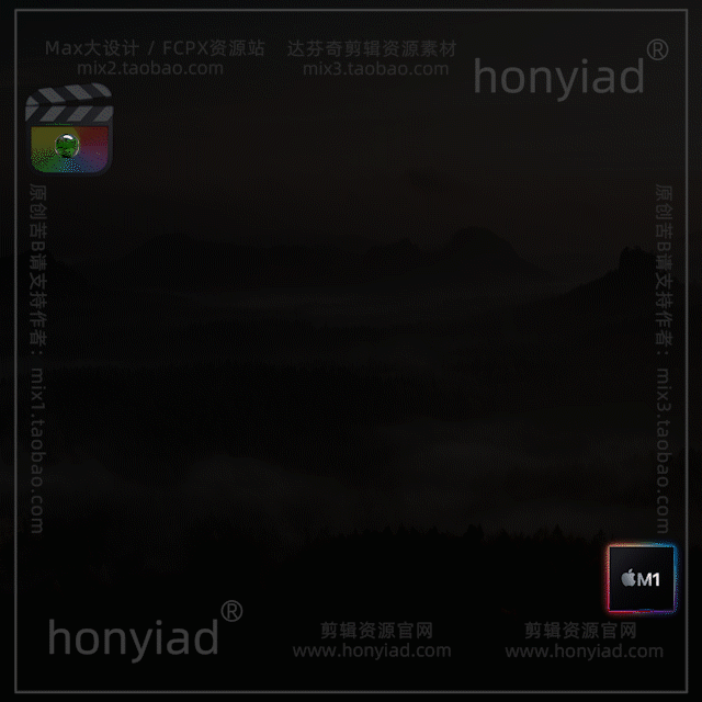 FCPX10.4中式婚礼古风字幕快剪模板高端文字排版纪实标题插件支持M系列与int芯片插图18