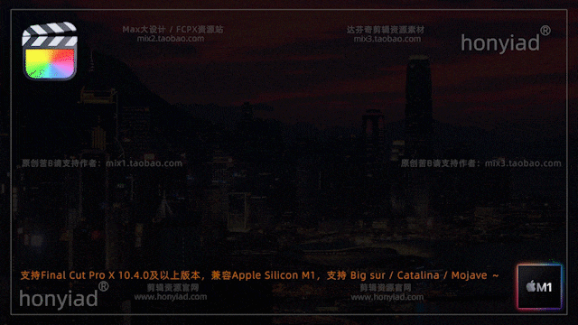 FCPX10.4.0人名人物介绍字幕大气晚会栏目横竖排版标题文字视频素材M系列&int芯片插图2