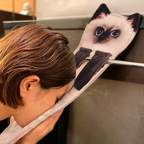 Day Ensemble Cute Cat Cat Towel Ultrafine Fiber Absorbent Towel Wash Face Bath wipe hair Hanging Wipe Hand Bath Towels